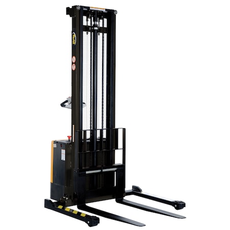 Vestil Adjustable Powered Lift Stacker, Load Cap. 2000 lb., Overall Width: 49-5/16" S-150-AA